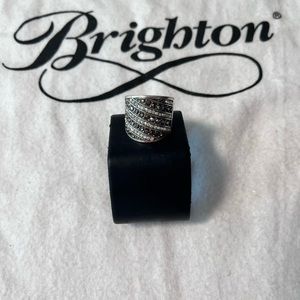 Brighton Retired “Starlight” Swarovski Wjde Band ring